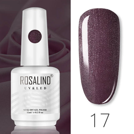 ROSALIND 15ml Nail Gel Polish Macaron Hybrid Varnish Semi Permanent Nail Art Design Soak Off Top Base Coat Esmalte UV Gel Nail
