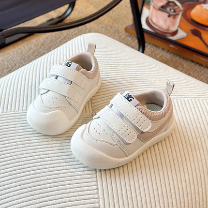 2025 Spring Autumn New Learning Walk Shoes New Winter Style Boys Girls Soft Bottom Anti-Slip Surface Kids Board Shoes