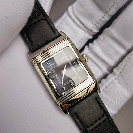 Specht&Söhne Reversible Square Watch Ronda Quartz Movt Stainless Steel Case Sapphire Crystal Flip Design Mens Fashion Wristwatch