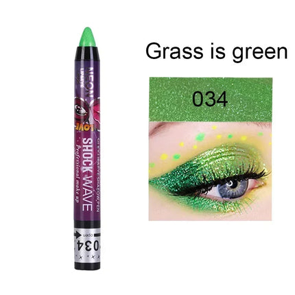 36 Color Eye Shadow Pen Waterproof 2 In 1 Not Smudge Eye Shadow Stick Lip Makeup Pen Glitter Shimmer Long-lasting Eye Shadow Pen