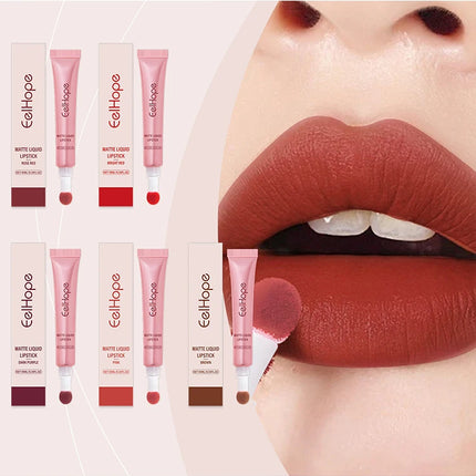 EELHOPE Matte Liquid Lipstick Long Lasting High Pigment Reduce Lip Lines Remove Dark Care Lightweight Quick Dry Waterproof