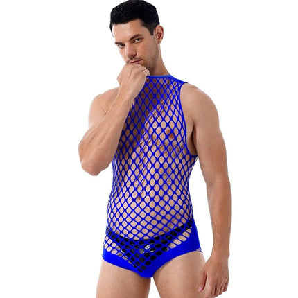 Sexy Lingerie Mens Fishnet Bodystocking Gay Open Crotch Sex Underwear Erotic Dress Bodysuit Exotic Porn Babydolls Outfits