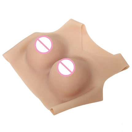 Realistic Shemale Fake Boobs False Breast Forms Crossdresser Silicone Adhesive Tits For Drag Flat Chest Women Men Adult Sex Toys