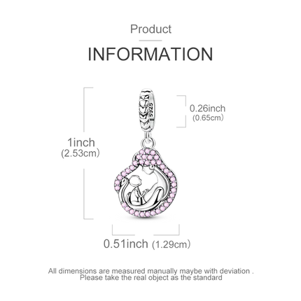 2026 Romantic Pink Color Charms Bead 925 Sterling Silver CZ Zircon Love Heart Pendants Fit Original Bracelet DIY Jewelry Gift