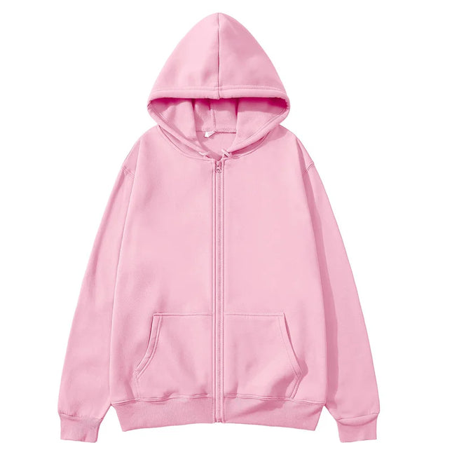 Spring Autumn Winter Fashion zipper Hoodies Women cardigan coat Daily Long Sleeve tops Versatile Casual Hoodies Women Sweatshirt