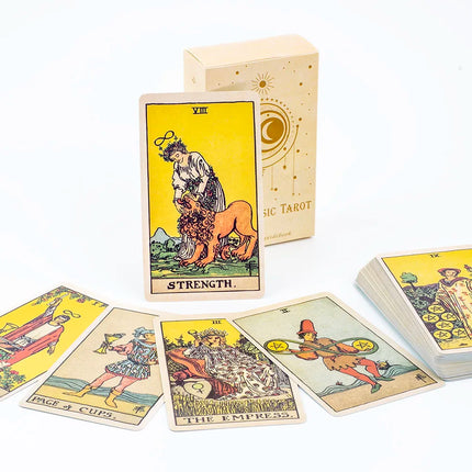 The Classic Tarot Cards Deck 78Pcs For Easy Beginners Fate Fortune Telling Party Tabletop Board Game Toy