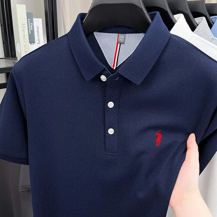 Luxury brand short sleeve polo shirt, exquisite pony embroidery, summer new breathable T-shirt, new fashion Paul men's wear
