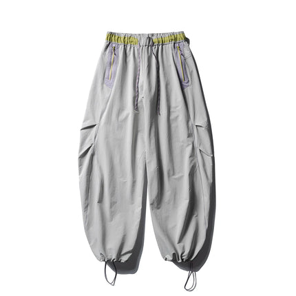 Men Women Splice Fashion Outdoor Loose Casual Lightweight Quick Dry Sports Cargo Baggy Pants Track Trouser Jogger Sweatpants