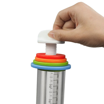 Stainless Steel Adjustable Rolling Pin/mat，Fondant Rolling Pin Cake Roller Dough Rolling Pin Dough Roller Kitchen Accessories