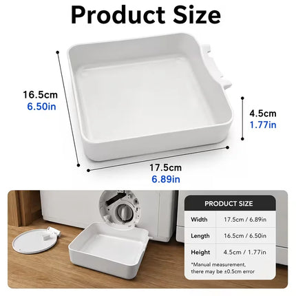 Washing Machine Drainage Funnel - A Drip Tray for Cleaning the Lint Filter, Preventing Water Leakage in the Laundry Room