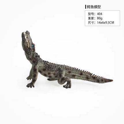 White/Brown/Green Realistic Crocodile Action Figures Solid Simulation Animals Model Decoration Toys For Children Christmas Gifts
