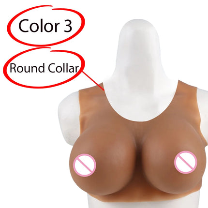 KnowU-Lifelike Ultra-thin Fake Breast A/B/C/D/E/G/H Cup Huge Breast Shake Suitable For Role Playing Cross Dressing Dance