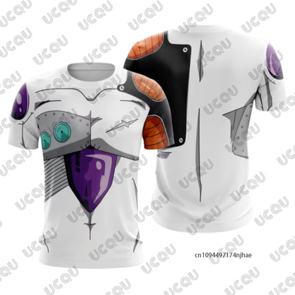 2026 Japanese Anime Dragon Ball 3D Print Men's Cosplay T-shirt Summer Short Sleeved Jersey Tees Quick Dry Sports Kids/Adult Tops