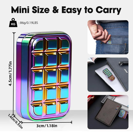 Fidget Slider Chocolate Shaped Magnetic Metal Fidget Toys EDC Adult Fidget Toys ADHD Anxiety Relief Toy Restless Toys