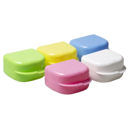 50pcs Dental Large Retainer Storage Box Denture Orthodontic Box Large Medium Open Box Tooth Tray Case