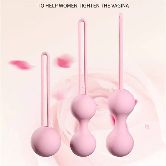 Silicone Kegel Exercise Balls – Vaginal Tightening Machine Essential Women’s Intimate Fitness Toy Safety Women's Vaginal Massager