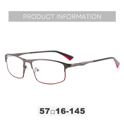 BLUEMOKY Metal Eyebrow Prescription Glasses for Men Fashion Square Photochromic Optical Eyeglasses Progressive Eyewear