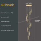 40 heads / black / Neutral light