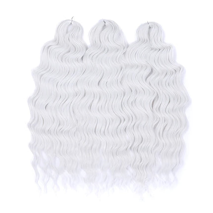 Anna Hair Synthetic Loose Deep Wave Braiding Hair Extensions 24 Inch Water Wave Braid Hair Ombre Blonde Twist Crochet Curly Hair