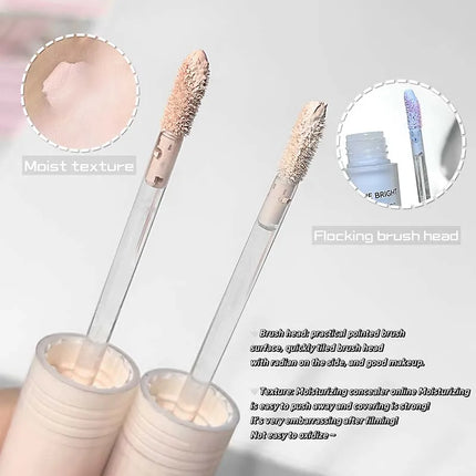 Liquid Brighten Concealer Stick Face Shadow Matte Powder Highlight Contour 3D Nose Shadow Cover Spots Dark Circles Makeup