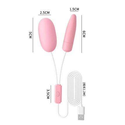 12 Speeds Double Head Jump Egg Bullet Dildo Vibrator Sucking Vibrating Balls Anal Butt Plug Adult Sex Toys For Couples Men Women