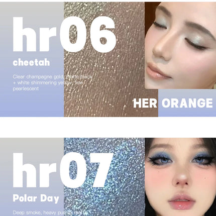 Sexy Black Violet Eye Shadow Matte Wild Rose Pink Eyeshadow Shy Orange Eyes Makeup Easy To Color Blue Diamond Sparkle Eyeshadow