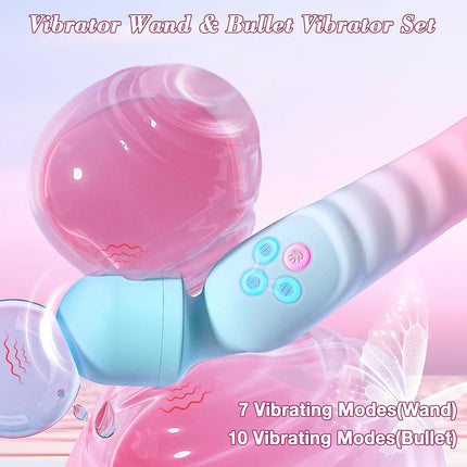 3 IN 1 Mode Dildos Vibrator AV Sex Machine Magic Wand Clitoris G Spot Stimulator Female Vagina Massager Woman Adults Sex Toy 18+