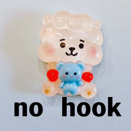 10pcs Kawaii  Koala Heart Resin Cute Charms For Jewelry Making Earrings Necklace Keychain Diy Handmade Accessories