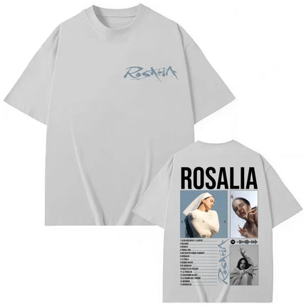 Rosalia LUX World Tour T Shirts Men Women Oversized Y2k Fashion Aesthetic T-shirts Casual Cotton Loose Female Male Short Sleeves