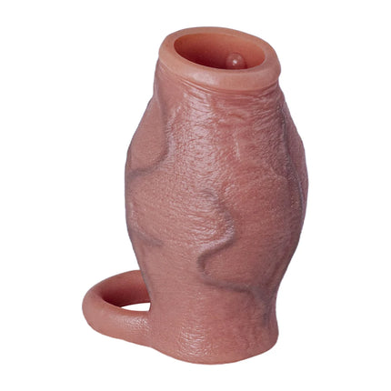 Enlarged and Thicken Cock Sleeve Lock Sperm Penis Ring Adult Men Sex Toy Soft Silicone Dick Sleeve Enlargement Male 18+ Sexy Toy