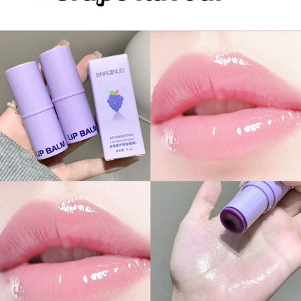 SHAQINUO Astaxanthin Lip Balm - Deep Moisturizing, Reduces Lip Lines, Fruity Fragrance, Say Goodbye to Chapped Lips