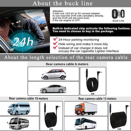 Auto Mirror Camera for Car Touch Screen Video Recorder Rearview 10" Mirror Dash Cam Front and Rear Camera Mirror DVR Black Box