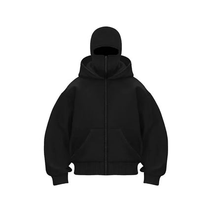 2025new  Autumn/Winter Women's Balaclava Y2K Gothic Harajuku Winter New Hooded Sportswear Women's Hooded Mask Zipper Sportswear