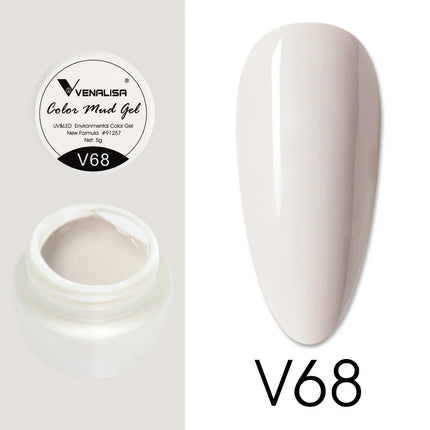 VENALISA Color Mud Gel Pure DIY Nail Art Design UV Gel Polish Professional Manicure Varnishes for Quality Artistry