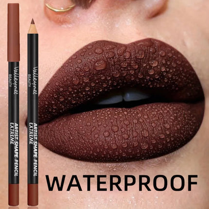 6pcs/Set Lip Liner Set Eyeliner Set Lip Combo Long lasting Matte Waterproof Lipstick Lip Liner Lipstick Lip Makeup
