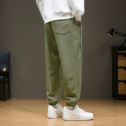 2024 New in Spring Sweat Pants Men Loose Drawstring Jogger Sports Trousers Male Autumn Big Size Casual Sweatpants Plus Large 8XL