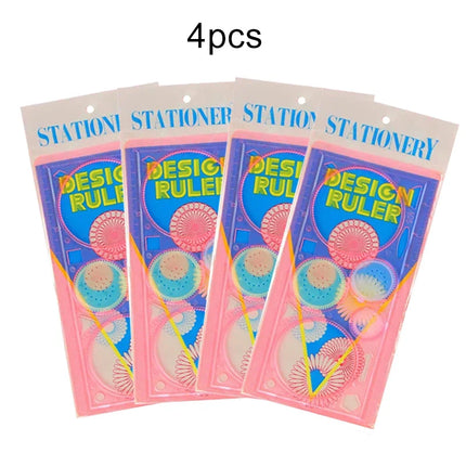 1/4/8PCS Children Painting Template Creative Gears Geometry Spirograph Drawing Stencils Set Art Crafts Kids Educational Toy TMZ