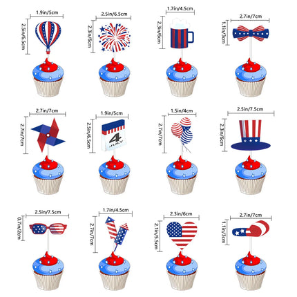 USA Theme Party Decorations American Flag Tattoo Sticker,flag Plates,banner,cups 4th Of July Independence Day Patriotic Supplies