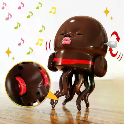 Natasha Magic Dancing Black Doll Toy Wind-up for Feacture Rich Stress Relief and Fun Gift
