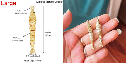 Enamel Fish Bone Squid Marine Sea Dalphin Charm Pendant,18K Real Gold Silver Plated Zircon Jewelry Finding Supplies S87 S75