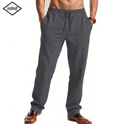 Men's Pants Loose Cool Casual Long Pants Elastic Waist Long Pant Casual Large Size Streetwear Lightweight Trousers
