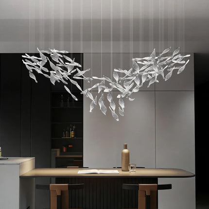 Pendant Lamps Above the Table Dining Room Ceiling Hanging Lights Kitchen Island Glass Pendant Light Restaurant Bar Chandelier