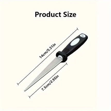 Diamond Sharpener Sharpener Metal Double Sand File Scissors Gardening Tools Sharpener
