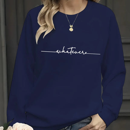 Women's Casual Heart Print Pullover Sweatshirt Geometric Design Long Sleeve Round Neck Machine Washable Regular Fit for Autumn
