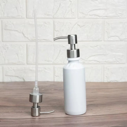 304 Stainless Steel Hand Liquid Soap Pump Dispenser Head Nozzle for Bathroom Kitchen Foam Soap Shampoo Dispenser Accessories 1Pc
