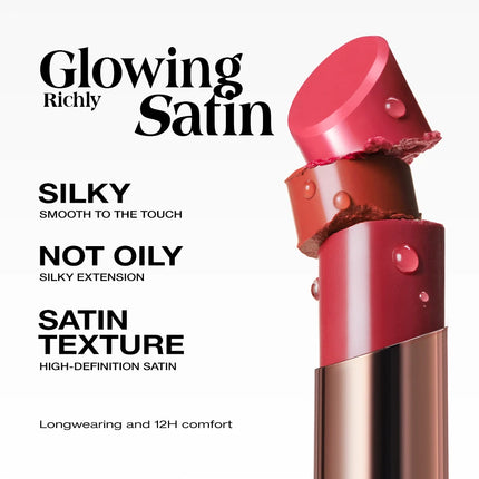 O.TWO.O Lipstick Lip Tint Moisturizing Nourishing Glow Lightweight Smooth Non-Sticky Refreshing Red High-shine Lipstick Makeup