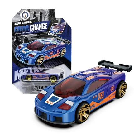 1:64 Color Change Alloy Car Toys for Kids Temperature Sensing Inertial Pull Back Mini Racing Cars Model for Boys Children Gifts