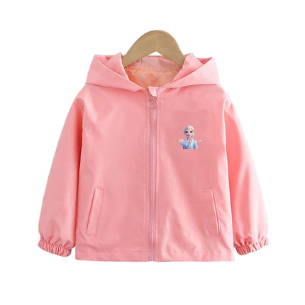 Children's Mickey Hooded Jacket 1-10 Years Autumn Boy's Windbreaker Zipper Hoodie Baby Boys Birthday Present Jacket Cosplay Coat