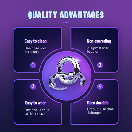 Metal Stainless Steel Cock Ring Adjustable Sperm Locking Ring Exercise Delay Binding Penis Ring Ejaculation Delay Men'S Sex Tool