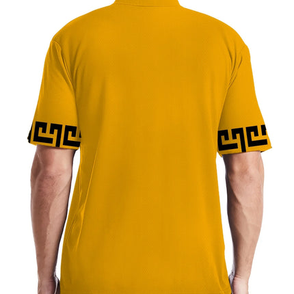 Men's Fashionable Street Short Sleeved 3D Printed Polo Shirt, A Street Fashion Polo Shirt with A Holiday Atmosphere